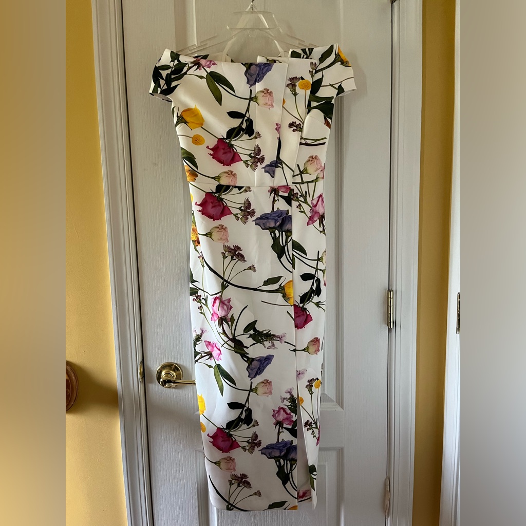 Ted Baker Loveina Bardot Off-Shoulder Dress Size Small/ Uk 2